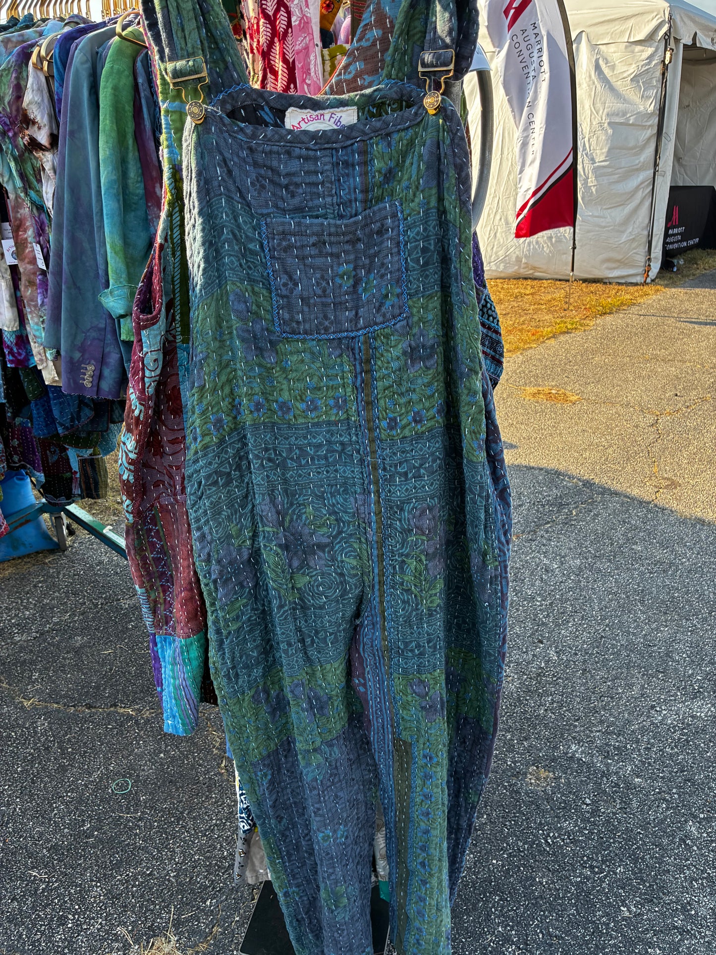 kantha cloth overalls