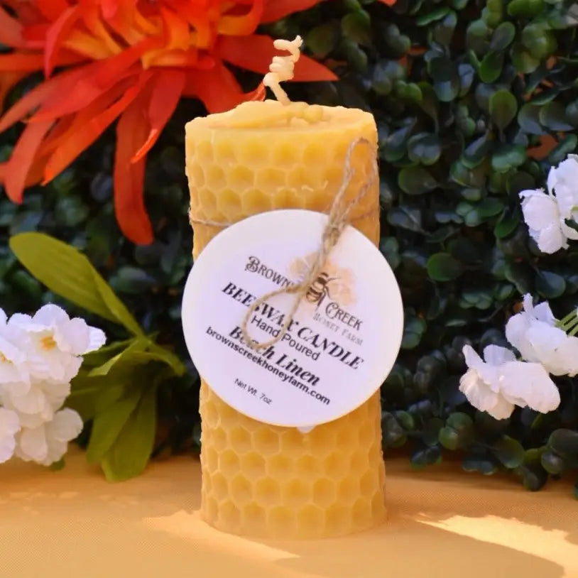 Beeswax Candle, Tall Votive