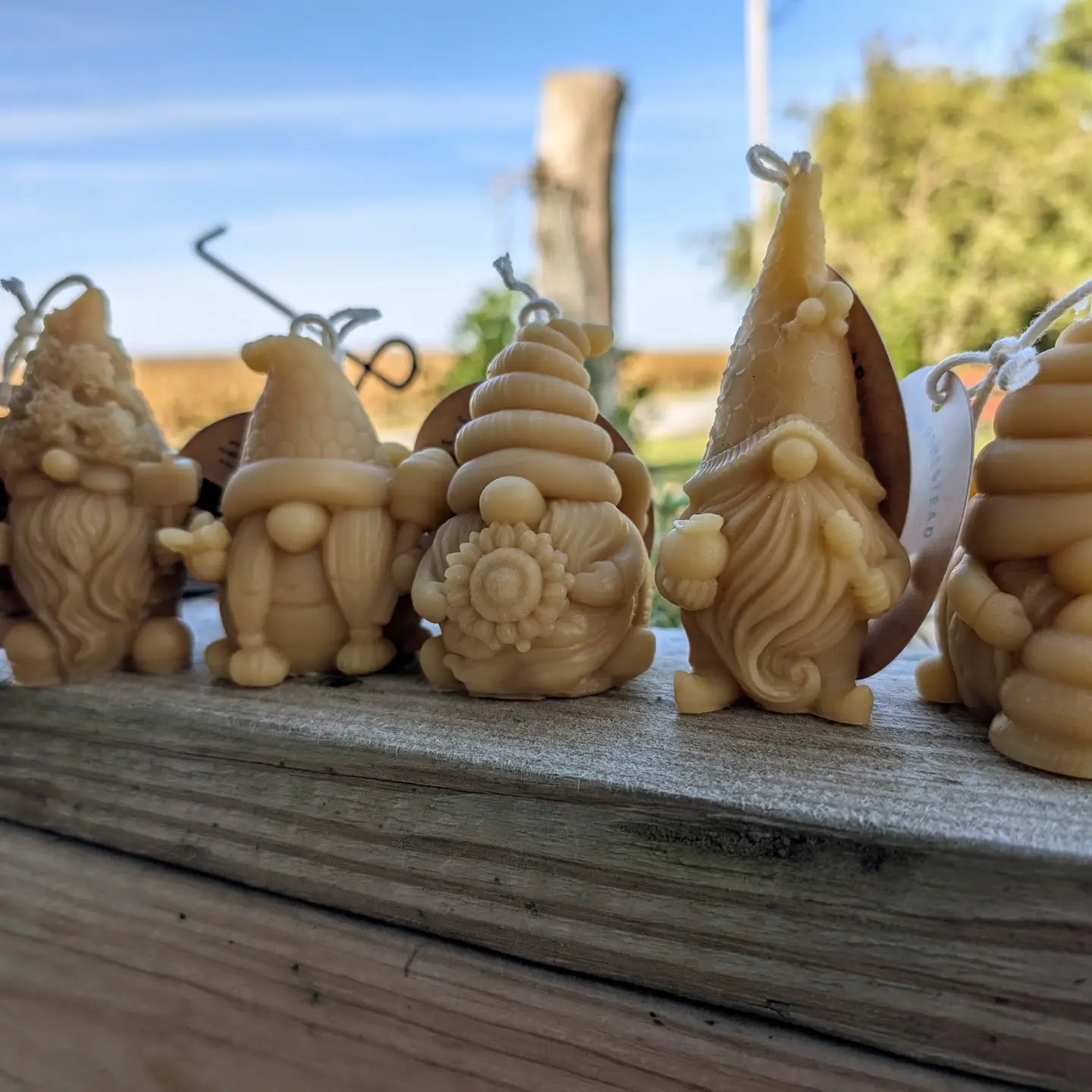 Gnome Beeswax Candles