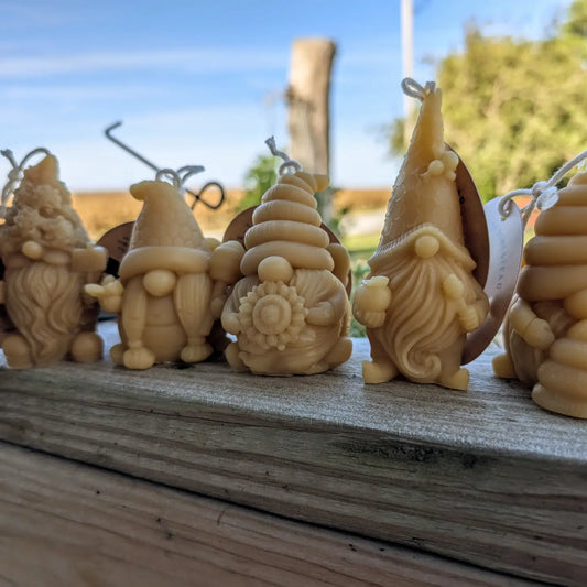 Gnome Beeswax Candles