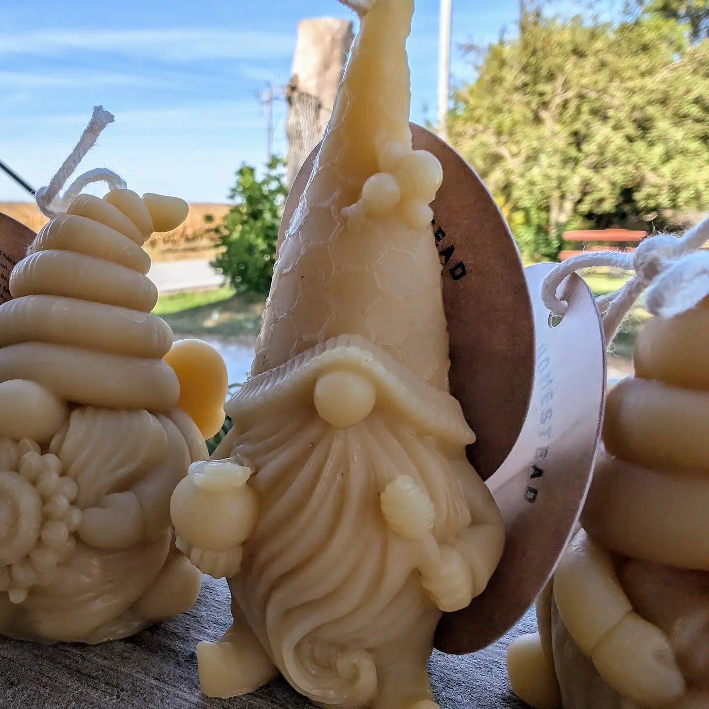 Gnome Beeswax Candles