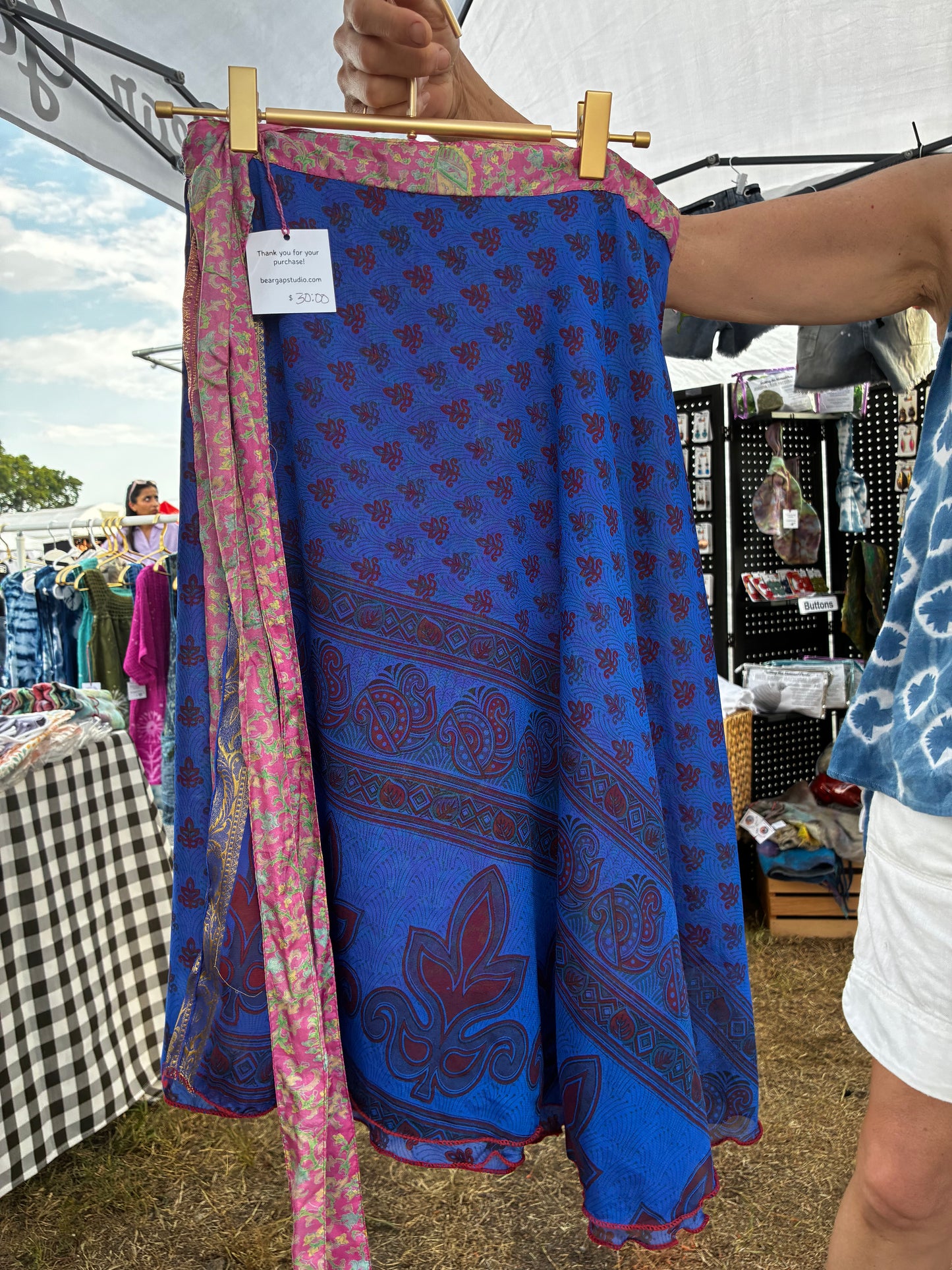 wrap-around skirt