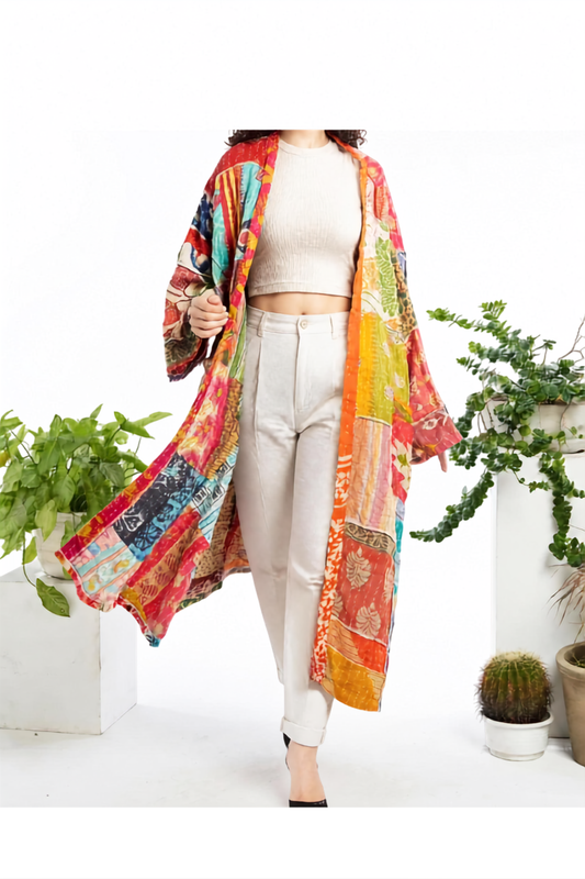 Kantha Cloth Robe