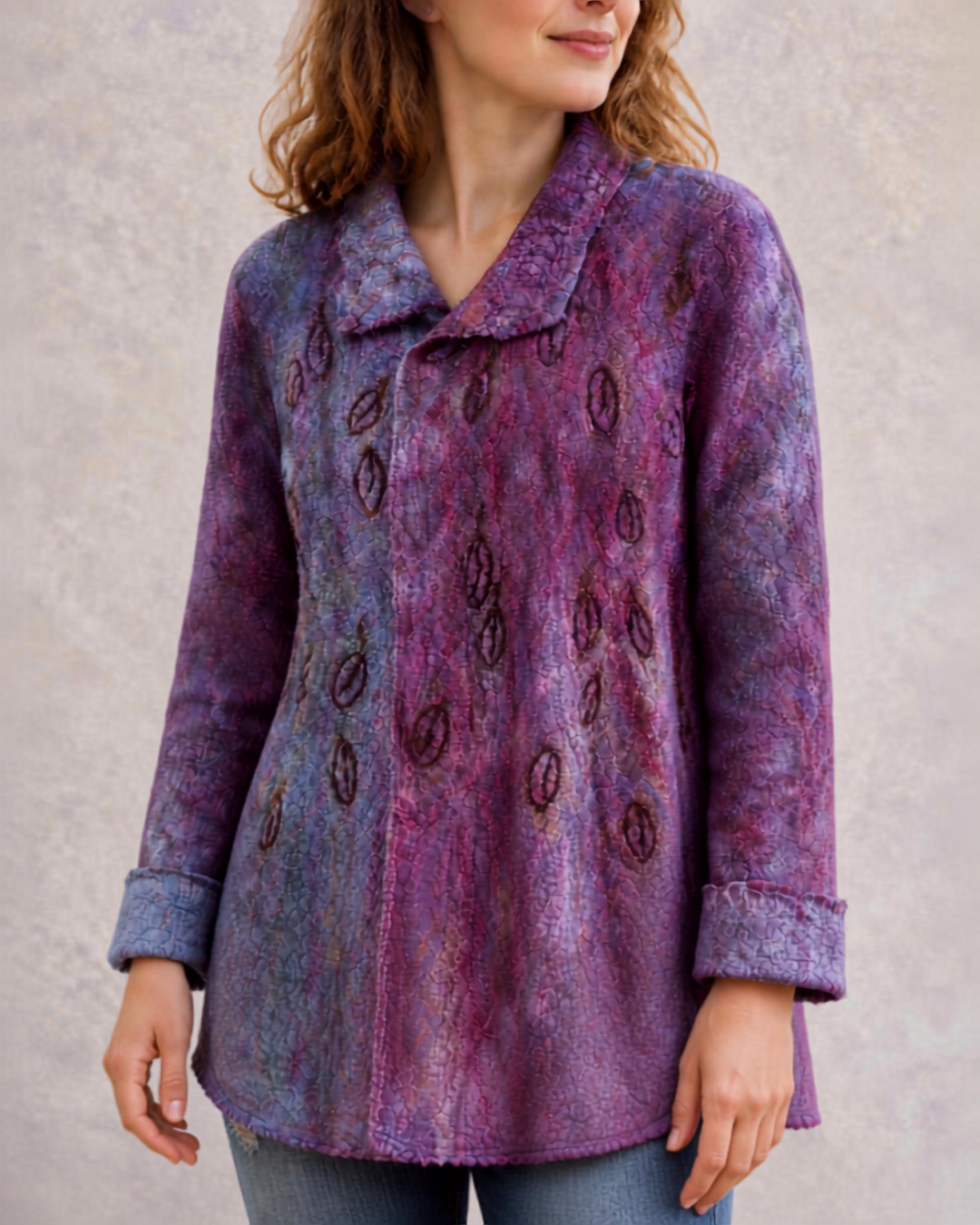 Felt Jacket, Purple